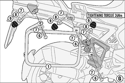 KAPPA BMW PANNIER BRACKET KLO5146MK