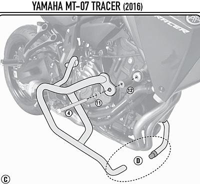 KAPPA YAMAHA CRASHBARS KN2130 - MT-07 (18)