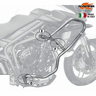 KAPPA TRIUMPH CRASHBARS KN6409 - TIGER 800 / XC / XR (11-19)