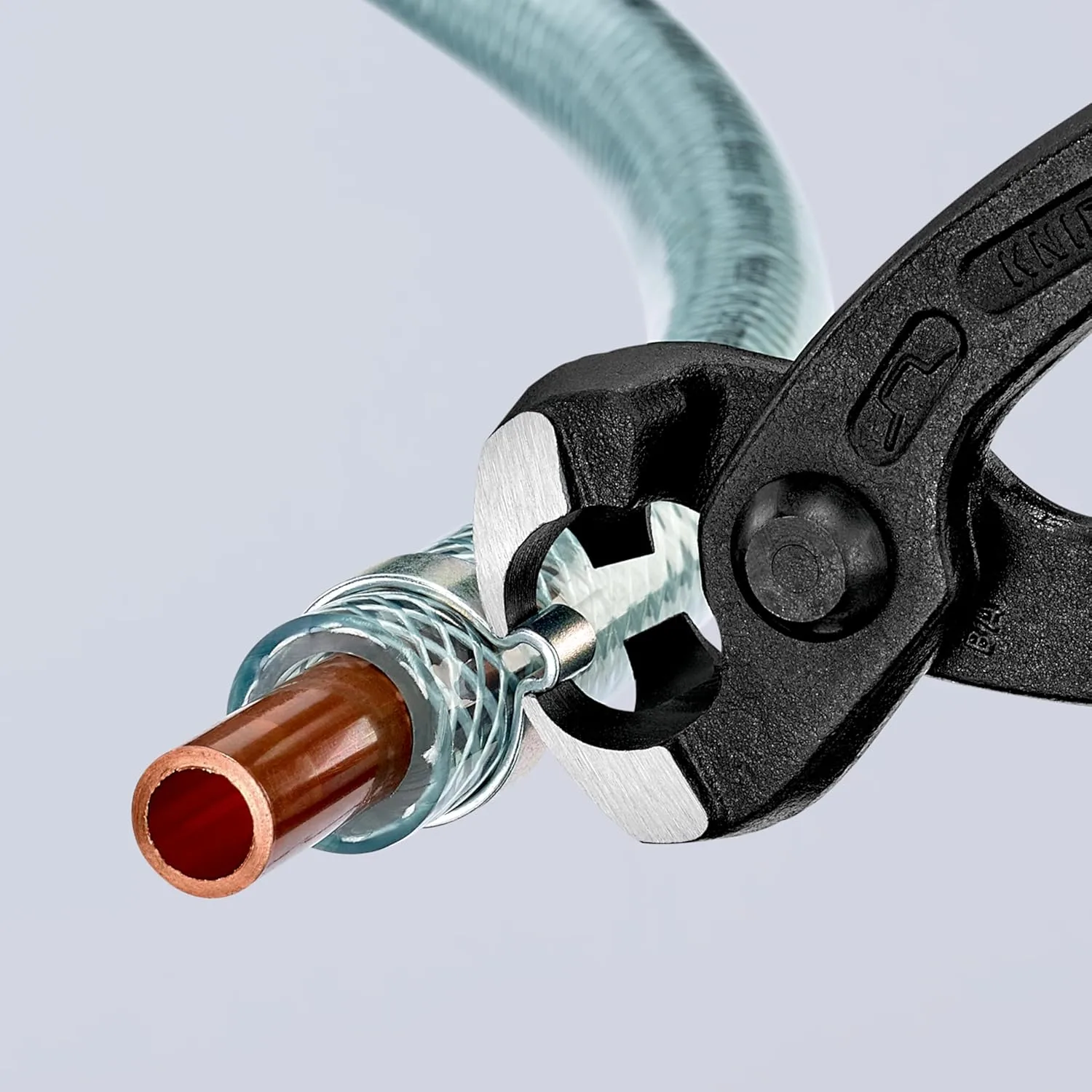 KNIPEX - 10 99 i220 Tools - Ear Clamp Pliers, Front and Side Jaws (1099i220), Red