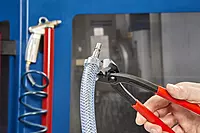 KNIPEX - 10 99 i220 Tools - Ear Clamp Pliers, Front and Side Jaws (1099i220), Red