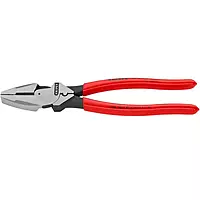 Knipex 09 11 240 SBA 9.5-Inch Ultra-High Leverage Lineman's Pliers with Fish Tape Puller and Crimper