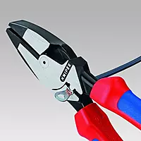 Knipex 09 11 240 SBA 9.5-Inch Ultra-High Leverage Lineman's Pliers with Fish Tape Puller and Crimper