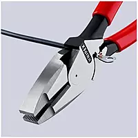 Knipex 09 11 240 SBA 9.5-Inch Ultra-High Leverage Lineman's Pliers with Fish Tape Puller and Crimper