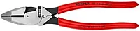 Knipex 09 11 240 SBA 9.5-Inch Ultra-High Leverage Lineman's Pliers with Fish Tape Puller and Crimper