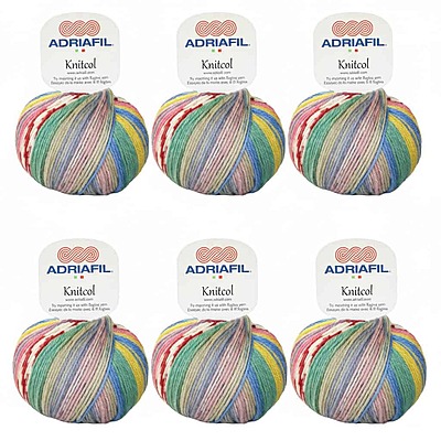 Lotto 6 Gomitoli Adriafil Knitcol col. 89
