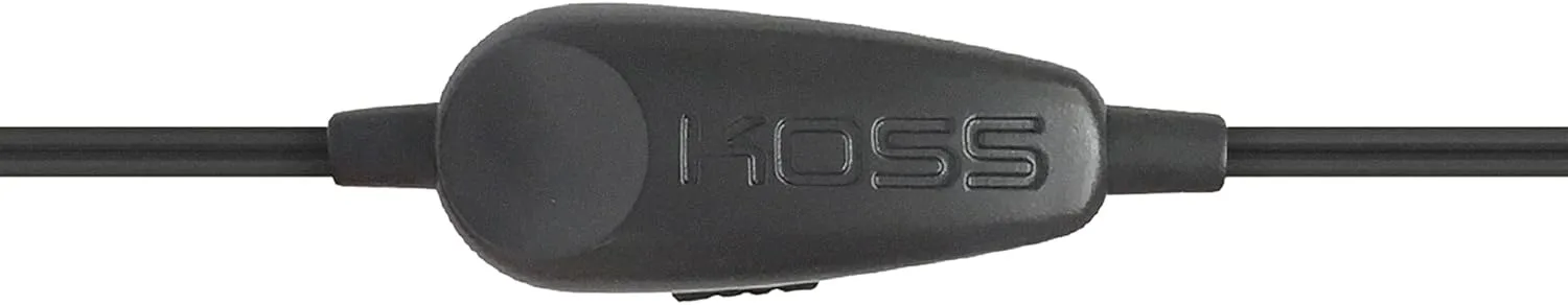 Koss SportaPro On-Ear Stereo Headphones, 3.5mm Plug, Lightweight, Unique Folding Design, Black