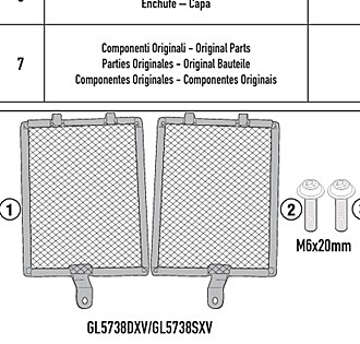 KAPPA BMW RADIATOR GUARD KPR5143 - R1300GS (24)