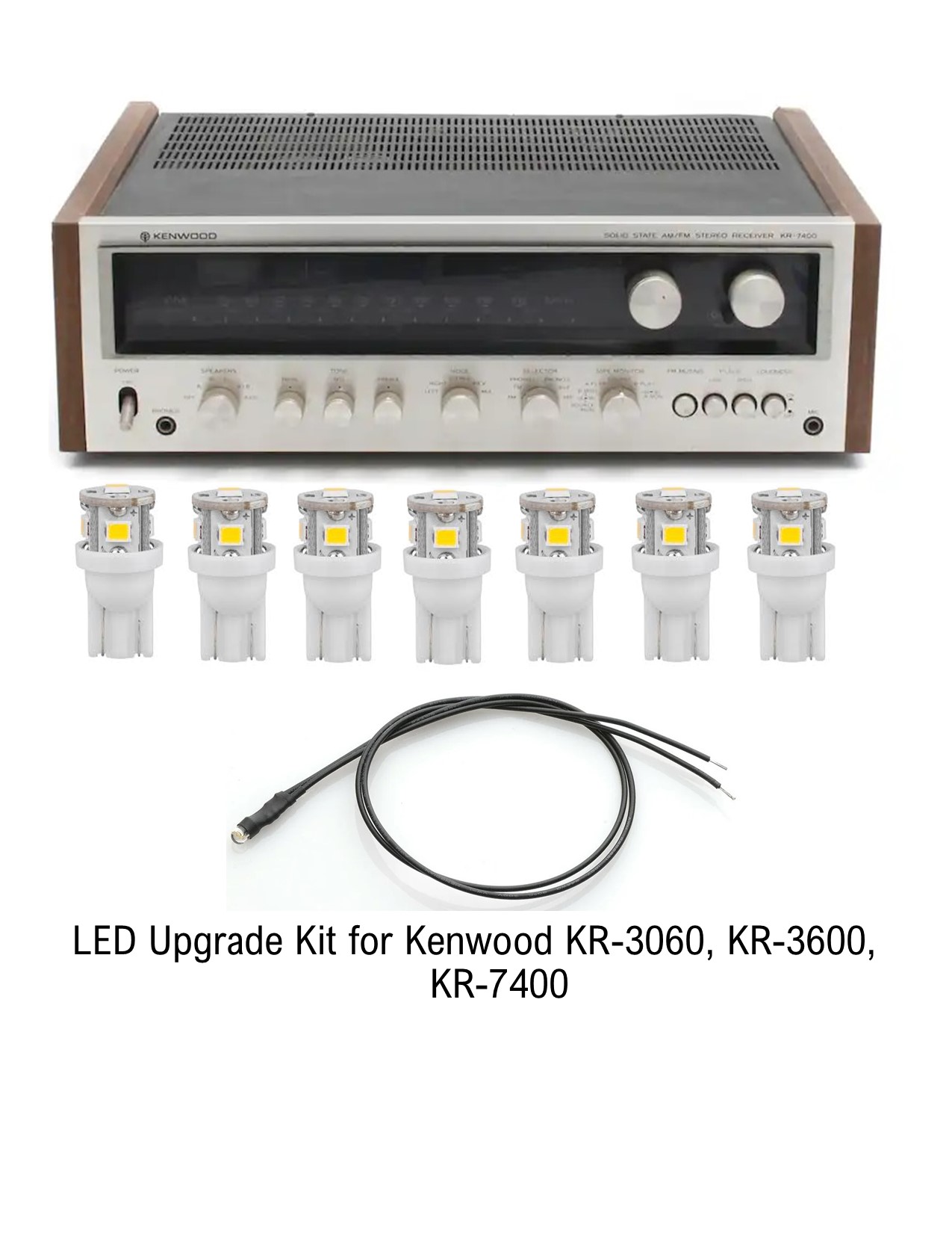 Kenwood KR-3060, KR-3600, KR-7400 LED Upgrade Kit Kenwood KR-3060, KR-3600, KR-7400 LED Upgrade Kit