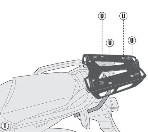KAPPA HONDA TOPBOX BRACKET KR1162 - CRF1000 L AFRICA TWIN (18-19) KAPPA HONDA TOPBOX BRACKET KR1162 - CRF1000 L AFRICA TWIN (18-19)