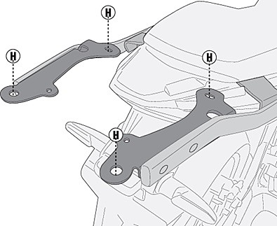 KAPPA HONDA TOPBOX RACK - KR1171