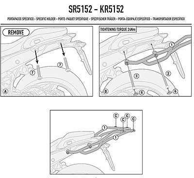 KAPPA BMW rear rack KR5152 KAPPA BMW rear rack KR5152