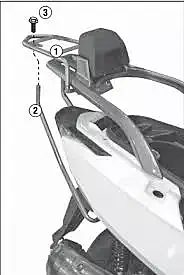 KAPPA KYMCO TOPBOX BRACKET KR6101 - G-DINK 125 / 300 (12-16)