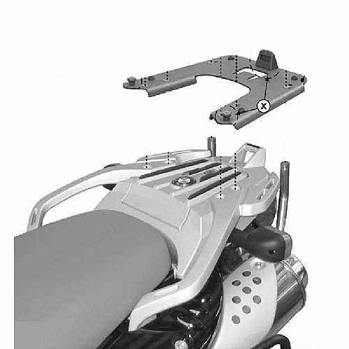 KAPPA BMW TOPBOX BRACKET KR685 - F650GS (04-07) / G650GS (11-17) KAPPA BMW TOPBOX BRACKET KR685 - F650GS (04-07) / G650GS (11-17)
