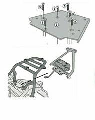 KAPPA ROYAL ENFIELD TOPBOX BRACKET KR9050 - HIMALAYAN (18-20)