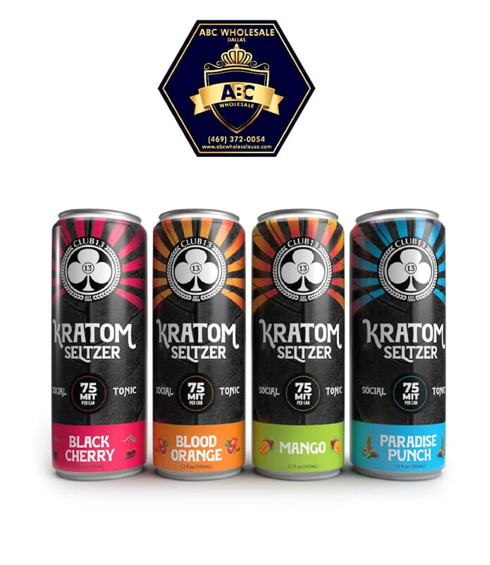 CLUB 13 KRATOM SELTZER 75MIT/CAN | 12FL | 355ML CAN