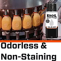 Kroil Clear Food Grade Penetrating Oil (Aerosol Spray-10oz Can-Single) | Odorless Non-Staining Industrial Rust Penetrant
