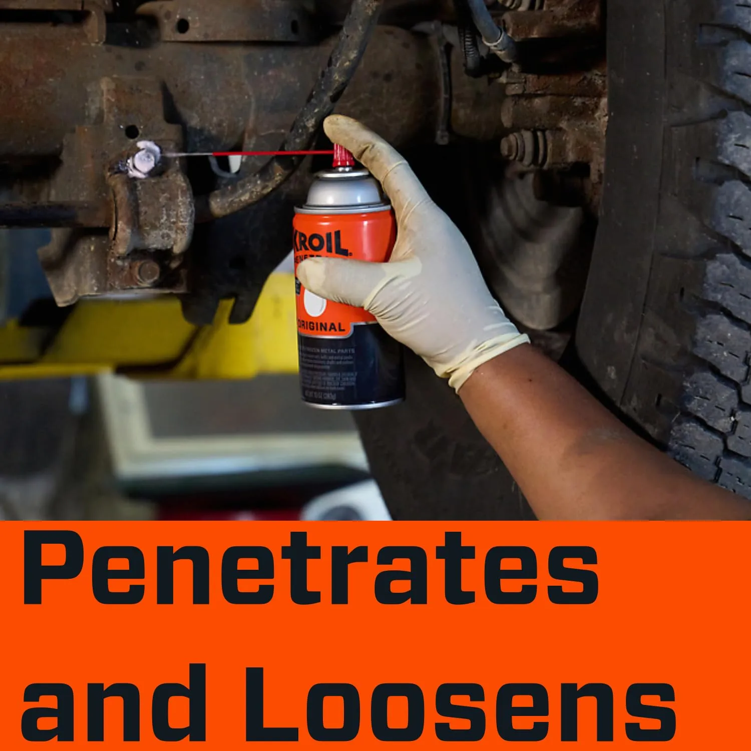 Kroil Original Penetrating Oil (Liquid-1 Gallon Can-Single) | Penetrant for Rusted Bolts, Metal, Hinges, Chains