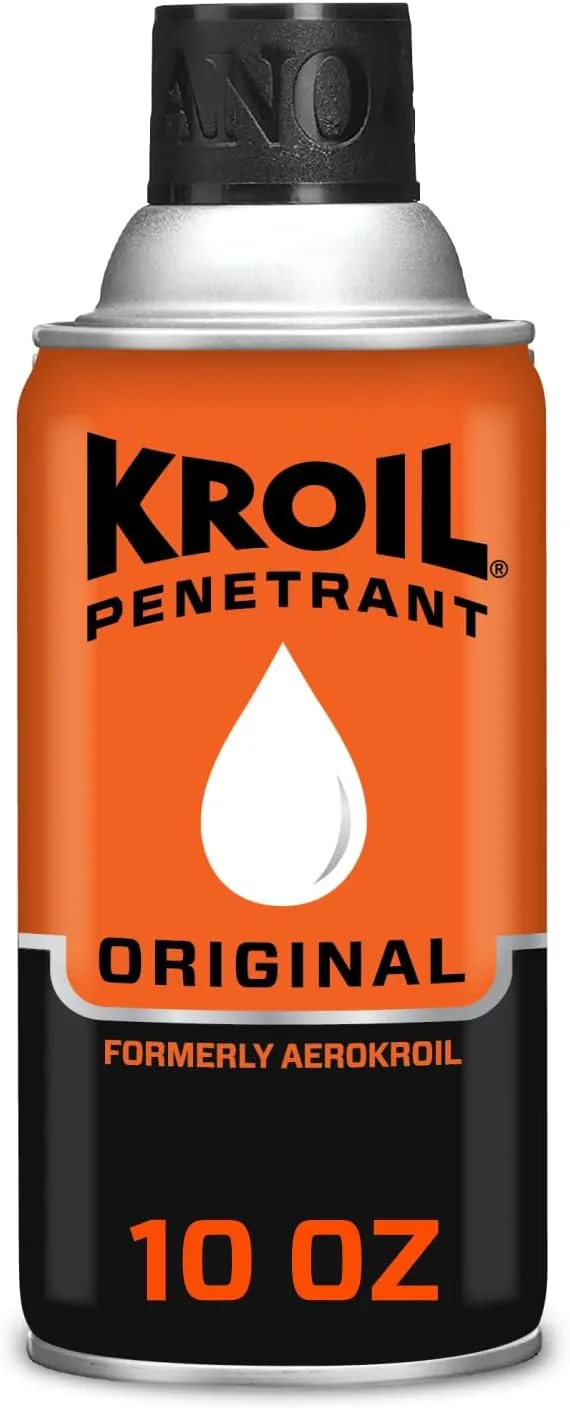 Kroil Original Penetrating Oil (Aerosol Spray-10oz Can-Case of 12) | Penetrant for Rusted Bolts, Metal, Hinges, Chains