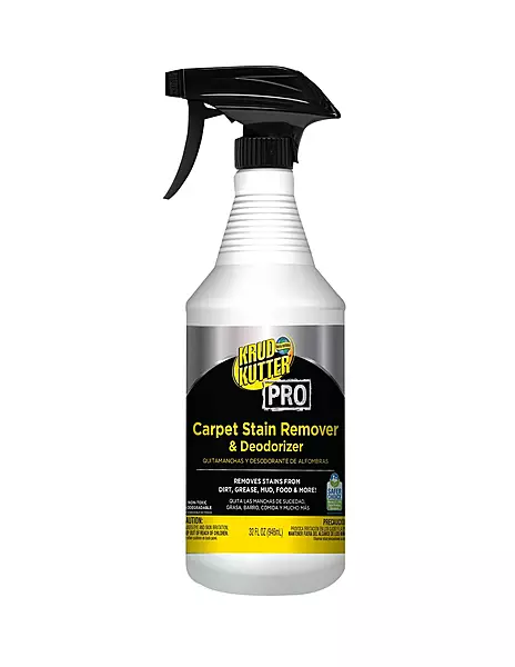Krud Kutter Pro Carpet Stain Remover & Deodorizer, 32 oz - Lemon (Pack of 6)