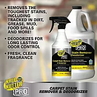 Krud Kutter Pro Carpet Stain Remover & Deodorizer, 32 oz - Lemon (Pack of 6)