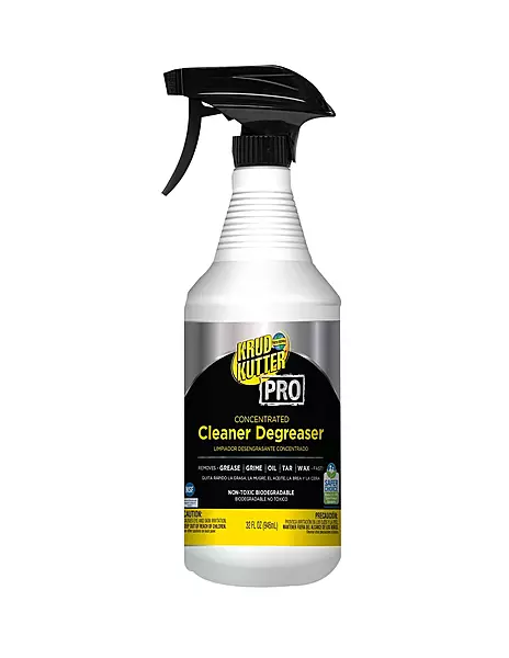 Krud Kutter Pro Concentrated Cleaner Degreaser, 32 Oz, Clear, Pack Of 6 Bottles