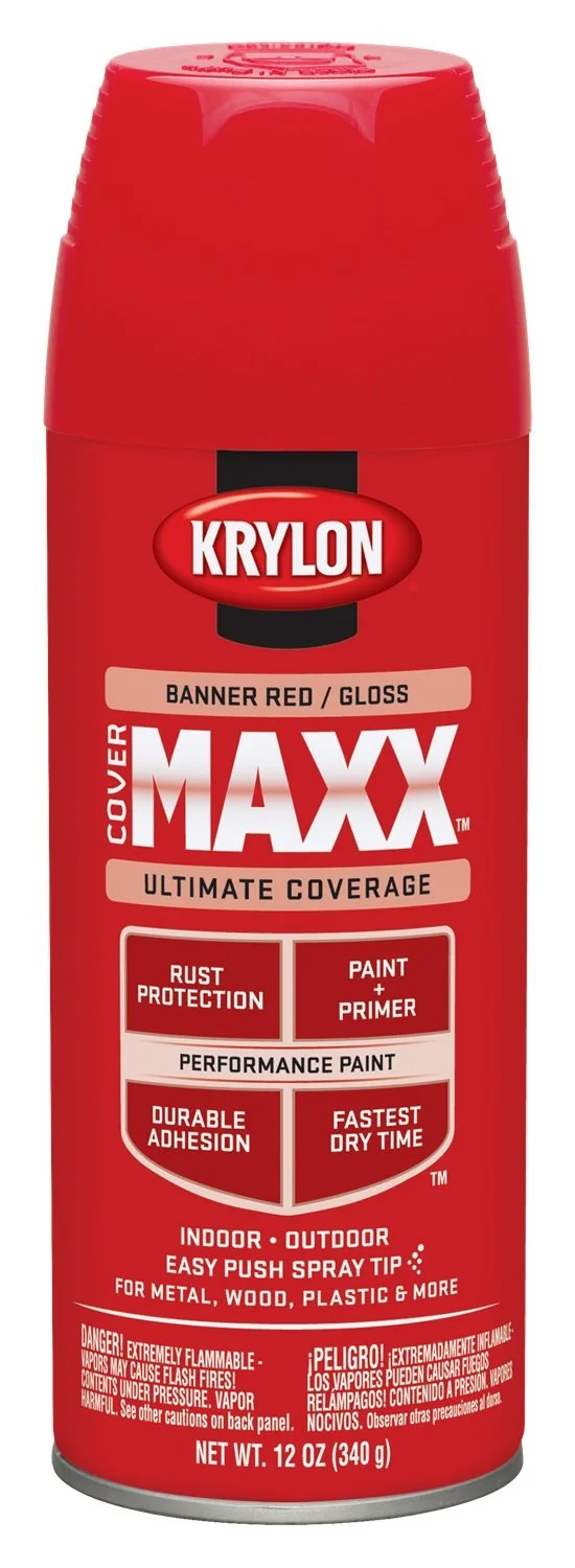 Krylon COVERMAXX Spray Paint (Paint + Primer), 12 Ounce