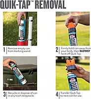 KRYLON Quik-Tap 17 fl oz Fluorescent Orange Marking Paint