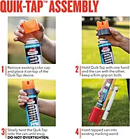KRYLON Quik-Tap 17 fl oz Fluorescent Orange Marking Paint