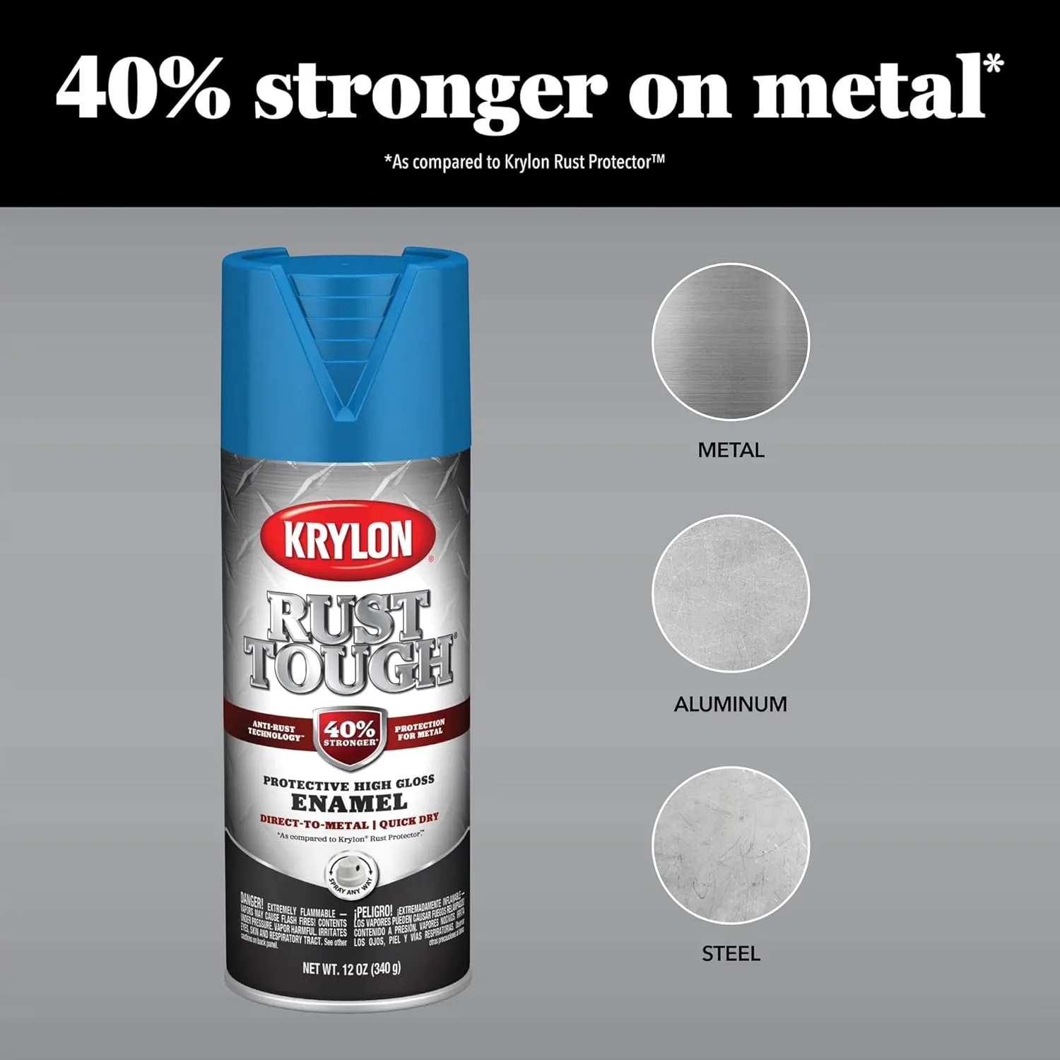 Krylon Rust Tough Rust Preventive Enamel - 12 oz Aerosol