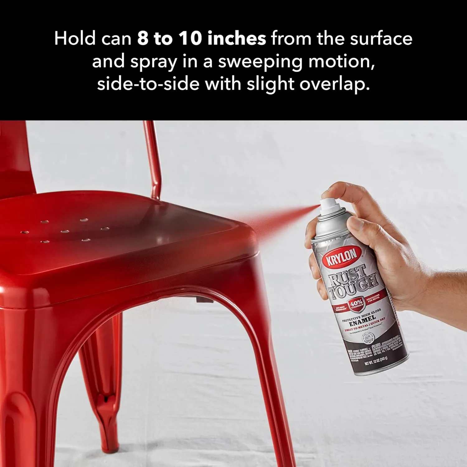 Krylon Rust Tough Rust Preventive Enamel - 12 oz Aerosol