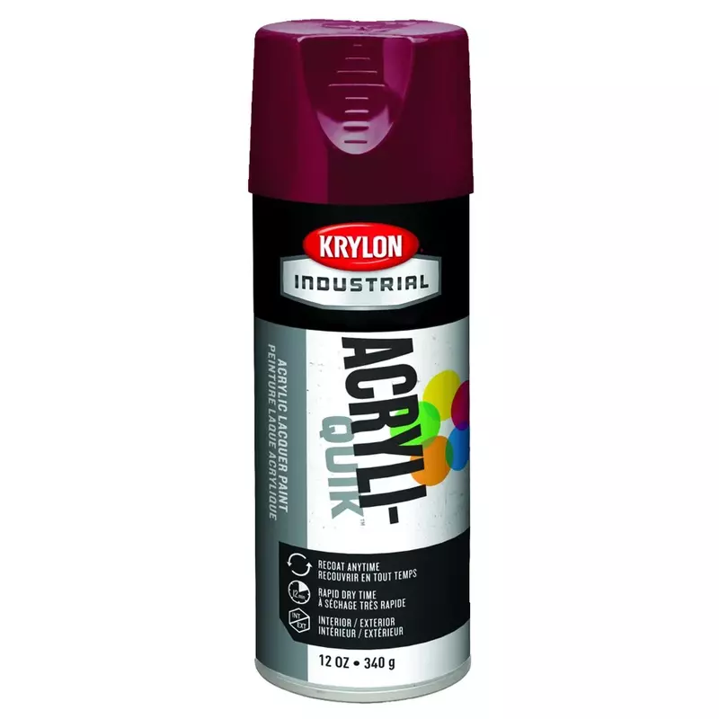 Krylon K02101A00 Interior/Exterior Spray Paint, 16 oz, Cherry Red (Pack of 6)