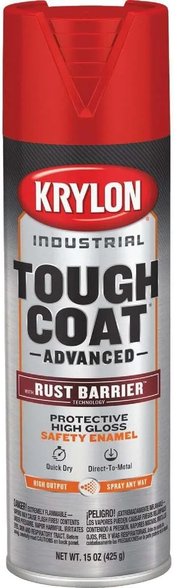 Tough Coat Aerosol Paint Gloss Safety/OSHA Red