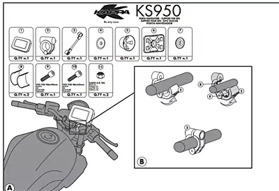 KAPPA ACCESSORIES PDA HOLDER KS950