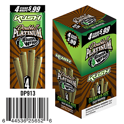 Blunt Wrap Double platinum X4 Blunt Wrap x4 - Caja (15x4 pzas)