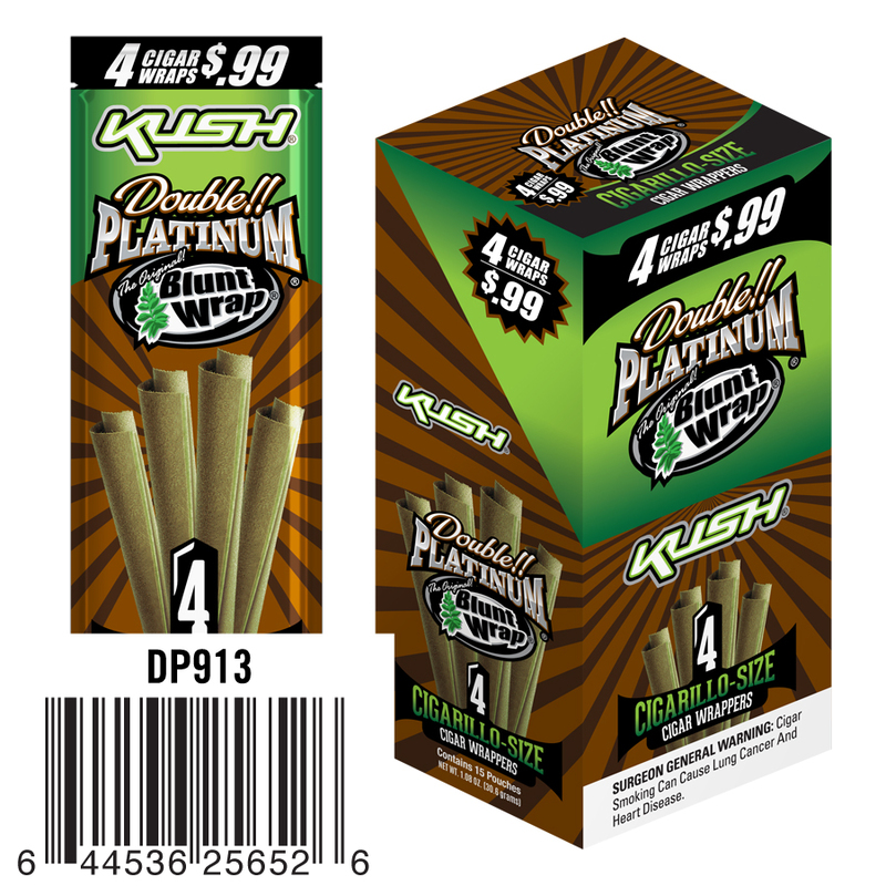 Blunt Wrap Double platinum X4 Blunt Wrap x4 - Caja (15x4 pzas)