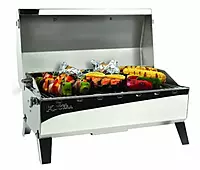Kuuma Stow and Go Propane Tabletop and Mountable Grill - Stainless Steel Gas Grill with Foldable Legs | Great for Camping