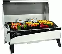 Kuuma Stow and Go Propane Tabletop and Mountable Grill - Stainless Steel Gas Grill with Foldable Legs | Great for Camping