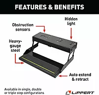 Kwikee 38 Series Electric RV Step Assembly with Hidden Light - 3723383