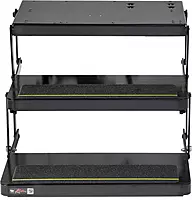 Kwikee 40 Series Electric Step Assembly, Logic Control Unit, Power Switch Kit for RV, Travel Trailers, Hidden Light, 8.5" Step Rise, Anti-Slip Surface, 12V DC Motor, Steel Construction - 3726892