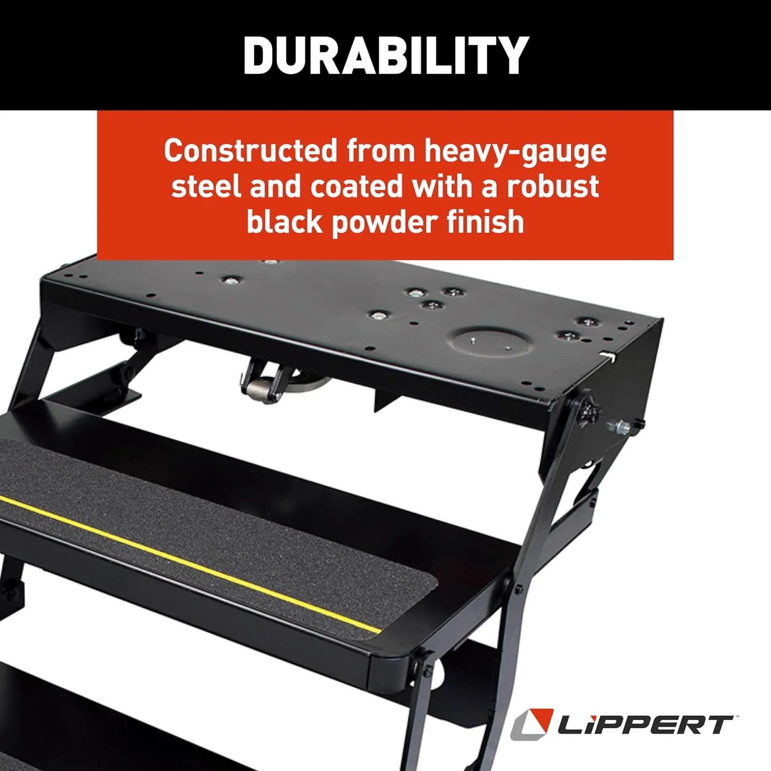 Kwikee Lippert Platinum Double Tread Electric RV Steps, 24in Wide, 12V (Model 372558)