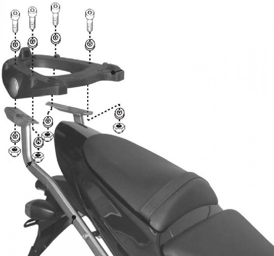 KAPPA KAWA TOPBOX BRACKET KZ443 - Z750 (04-06)