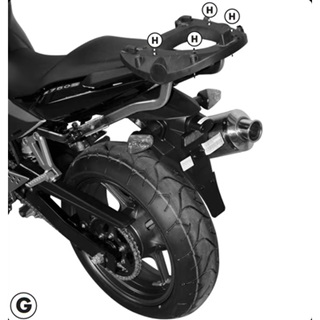 KAPPA KAWA TOPBOX BRACKET KZ444 - Z750S (05-07)