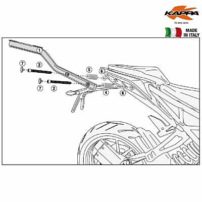 KAPPA KTM TOPBOX BRACKET KZ7707 - DUKE 125-390 (17-22)