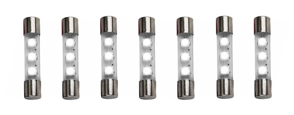 7-Pack 8VAC LED Fuse Lamp, Cool White (L-12/LEDCW) 7-Pack 8VAC LED Fuse Lamp, Cool White (L-12/LEDCW)