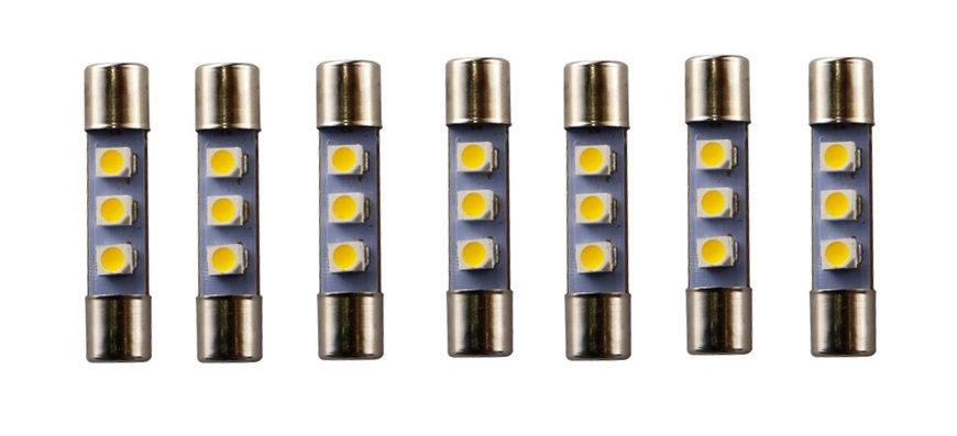 7-Pack 8VAC LED Fuse Lamp, Warm White (L-12/LEDWW) 7-Pack 8VAC LED Fuse Lamp, Warm White (L-12/LEDWW)