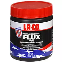LA-CO 22194 -Water Soluble, All Weather Copper Flux Paste for Soldering, Brush in Cap, Developed for Plumbing, 4 oz