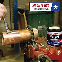 LA-CO 22194 -Water Soluble, All Weather Copper Flux Paste for Soldering, Brush in Cap, Developed for Plumbing, 4 oz