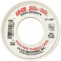 1/2" X 300" LA-CO Markal SLIC-TITE PTFE Heavy Duty Premium Grade Pipe Thread Tape