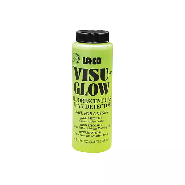 LA-CO 32898 VISU-Glow Gas Leak Detector, 8 oz. Liquid